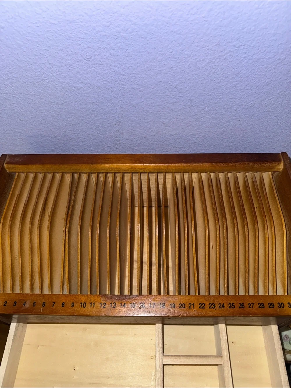 Vintage Wooden Letter and File Organizer